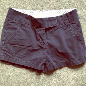 J crew navy chino shorts